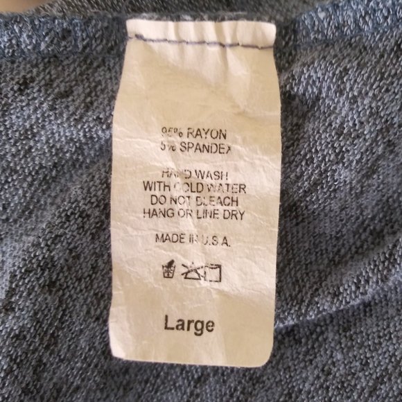 12 Ami Blue High Low Casual Loose Maxi Dress L - Picture 4 of 4